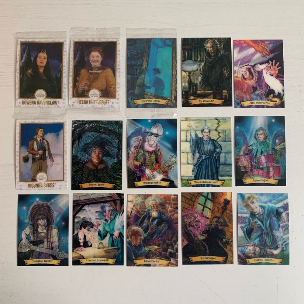 Harry Potter Warner Bros Wizarding World Lenticular Cards Lot of 15